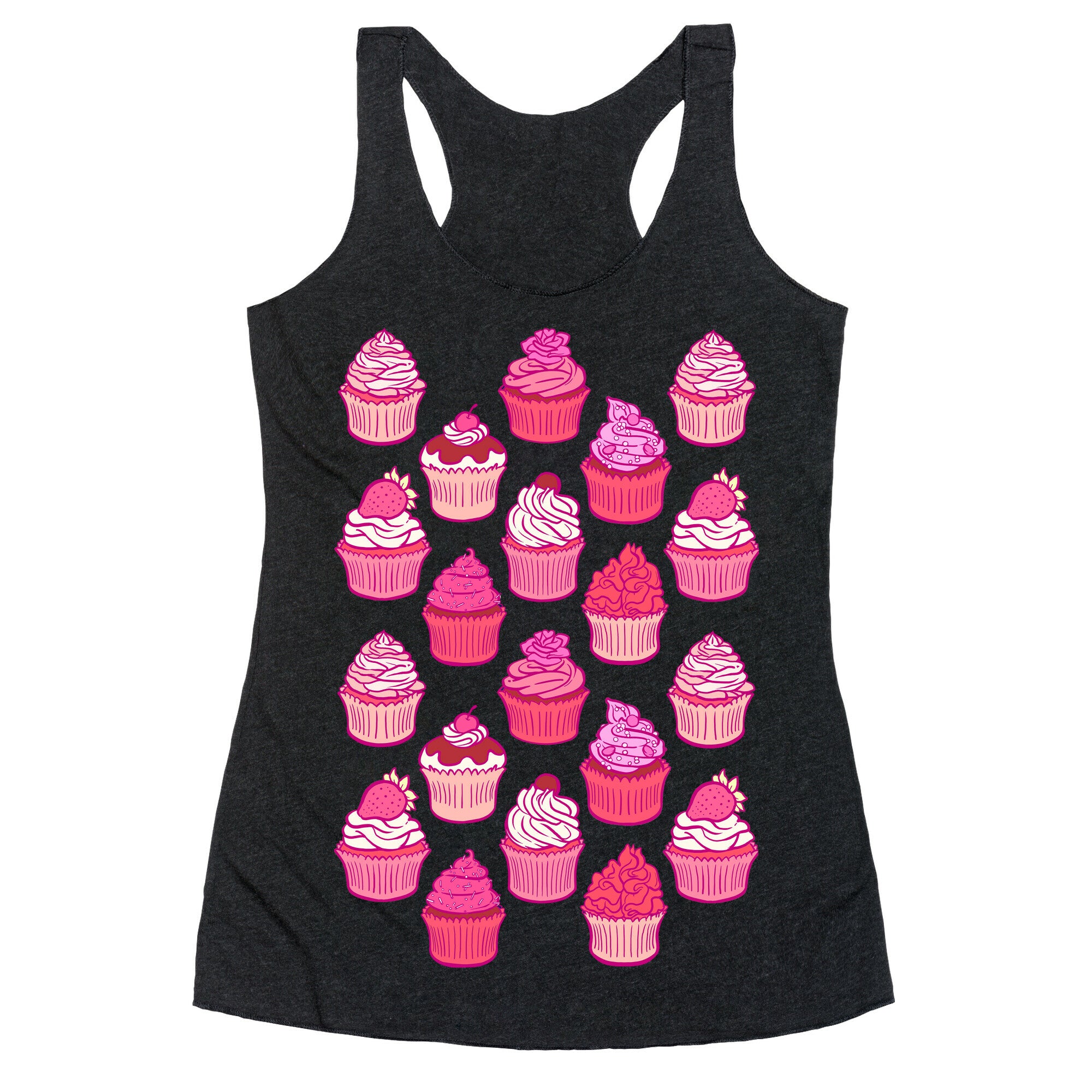 Pretty Pastel Cupcakes Racerback Tank